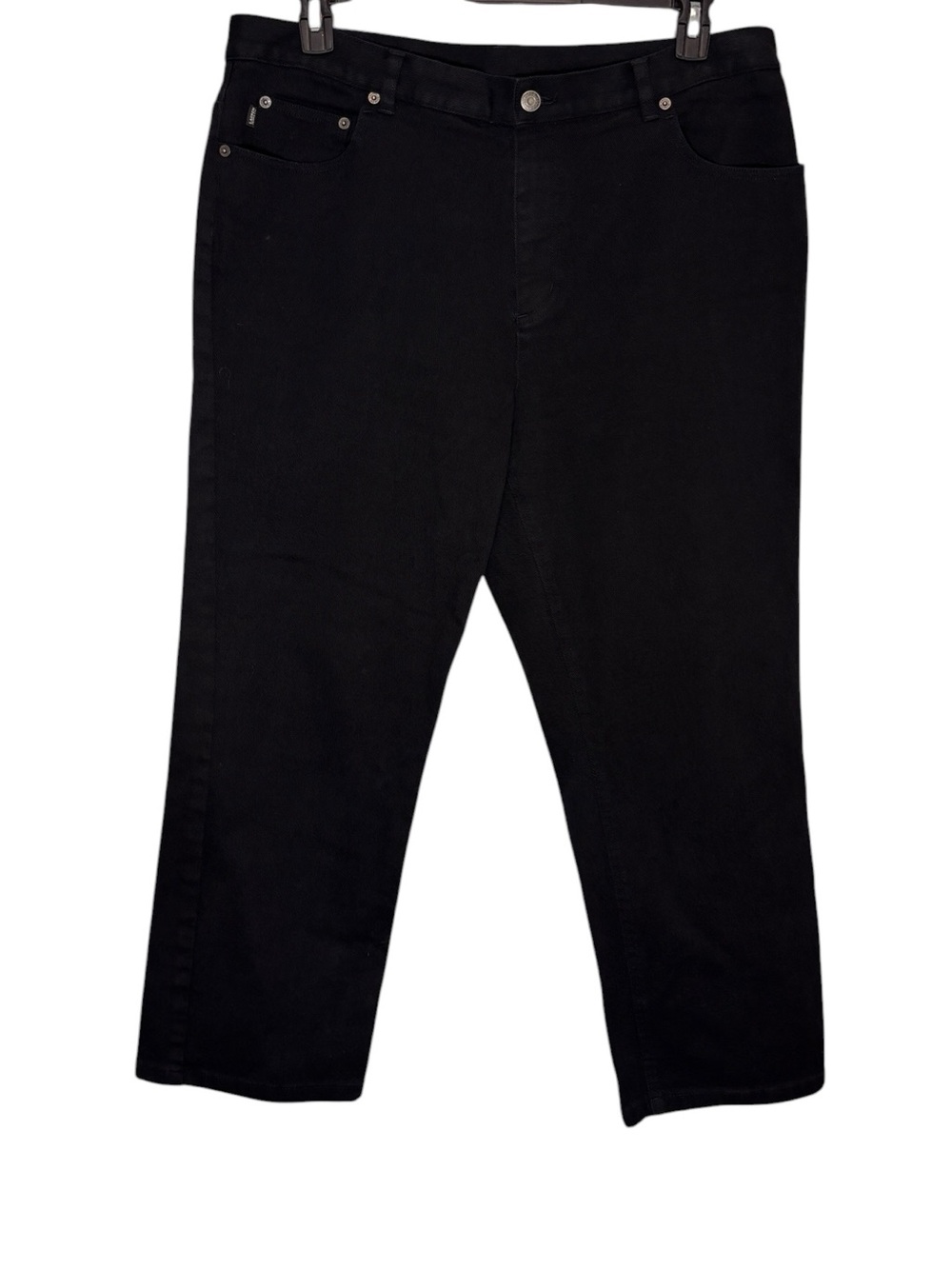Ralph Lauren Jeans Co Capri Crop Black Denim High Rise Straight Leg Plus 16W